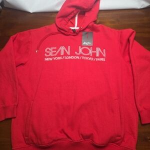 Vintage Y2K Sean John Red Hoodie 3X Large